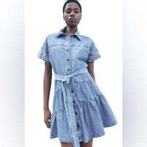 Zara Denim Shirtdress